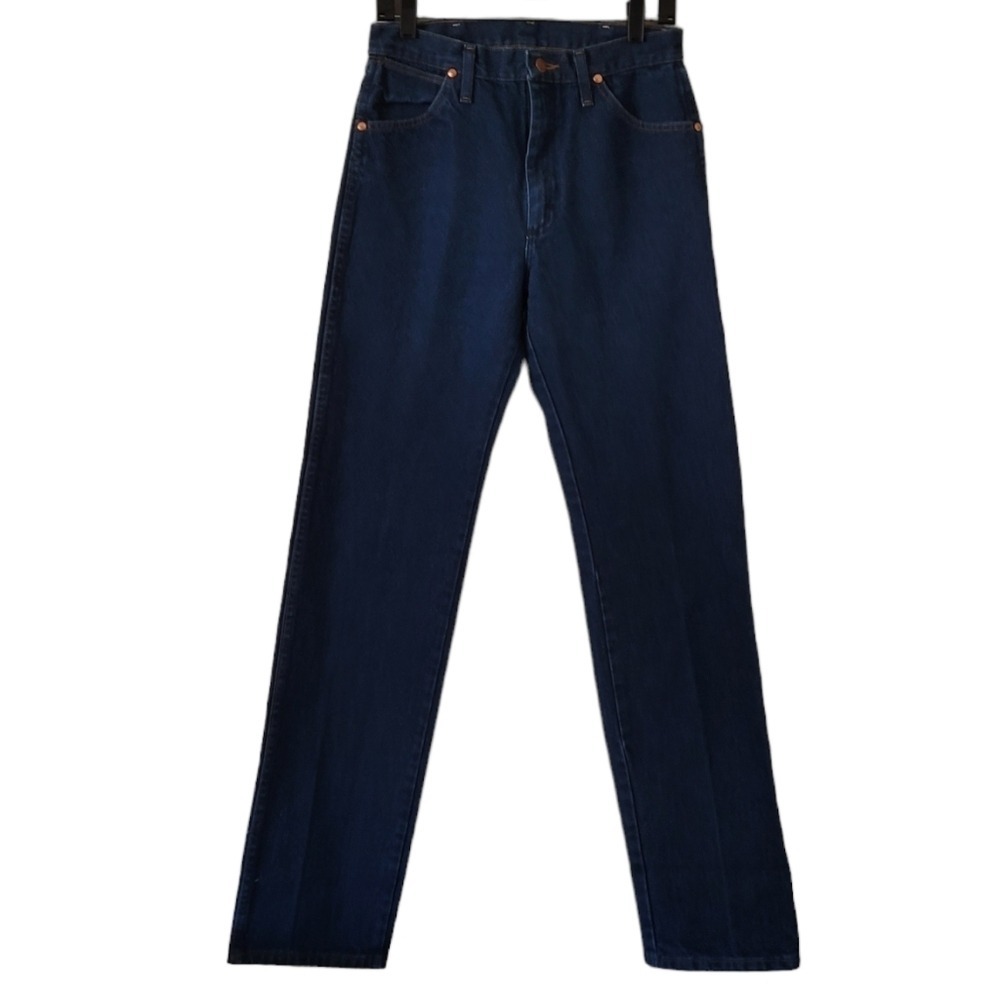 Wrangler Vintage Dark Wash 100% Cotton Boot Cut Jeans - Picture 3 of 7